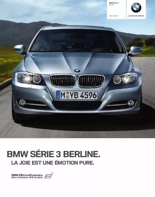 Mode d'emploi BMW SÉRIE 3 BERLINE