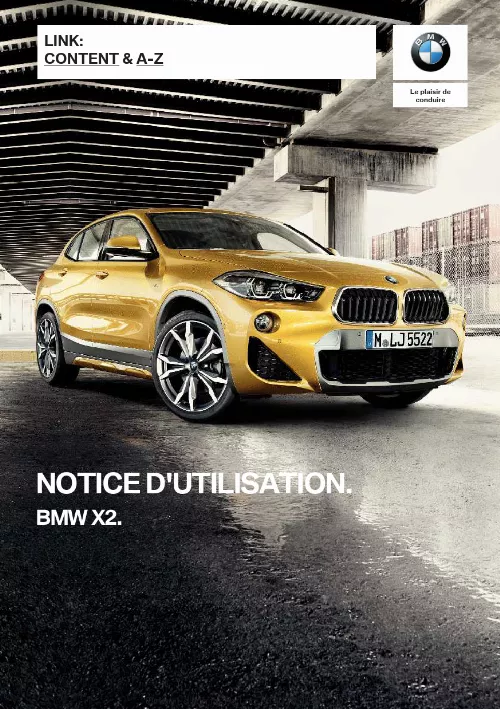 Mode d'emploi BMW X2