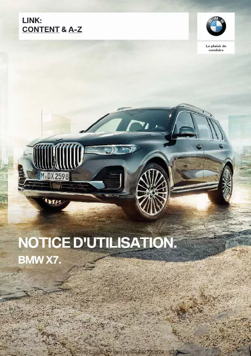 Mode d'emploi BMW X7