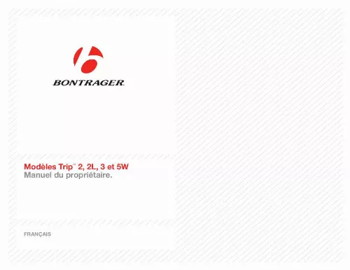 Mode d'emploi BONTRAGER TRIP 2