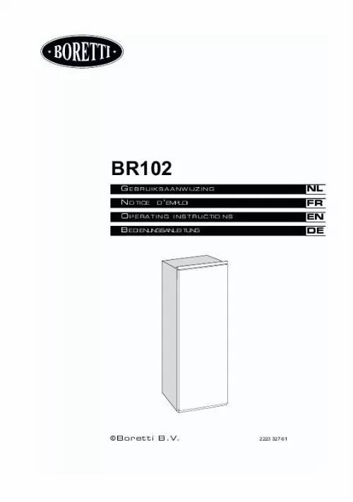 Mode d'emploi BORETTI BR102