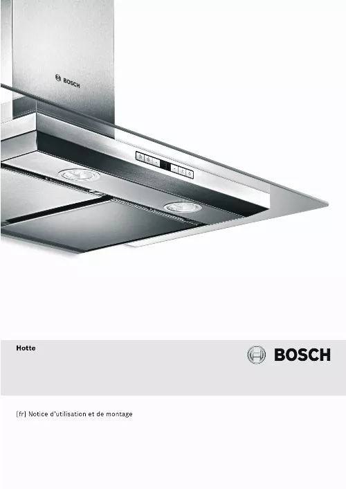 Mode d'emploi BOSCH DWB09W452