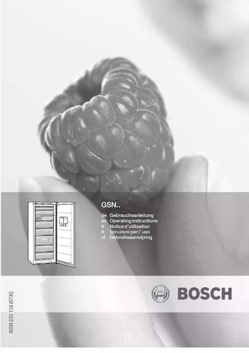 Mode d'emploi BOSCH GSN40A31