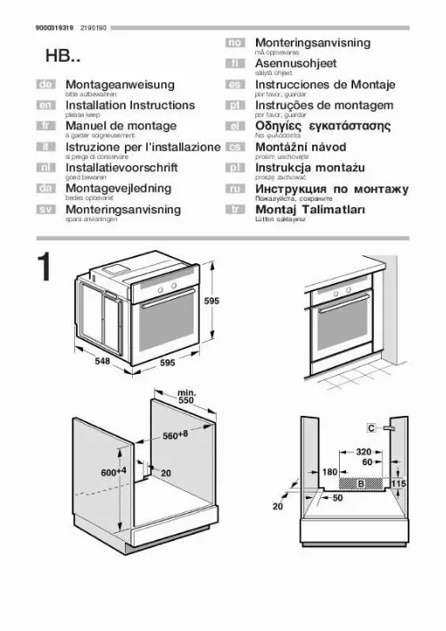 Mode d'emploi BOSCH HBA43B261B