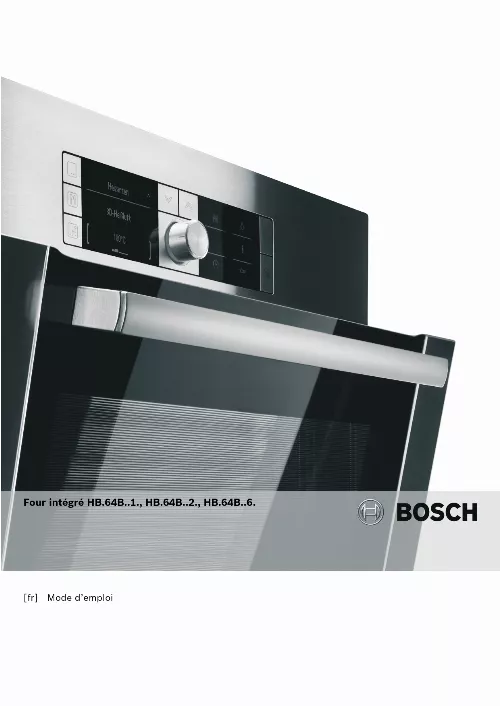 Mode d'emploi BOSCH HBA64B126F