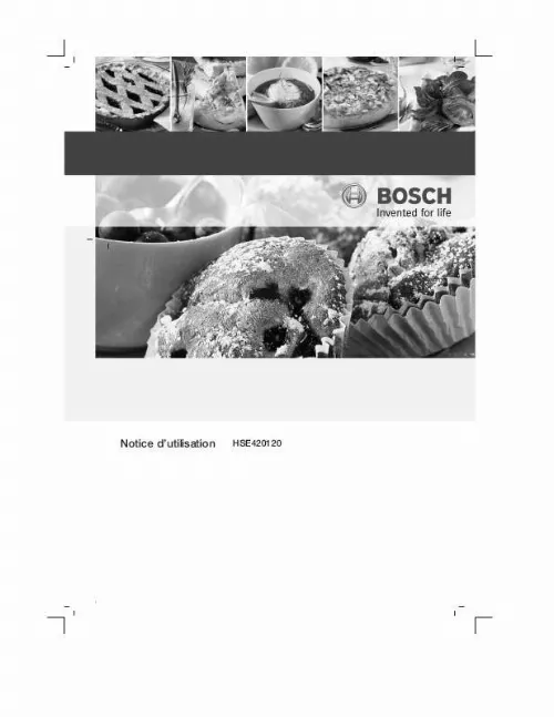 Mode d'emploi BOSCH HSE420120