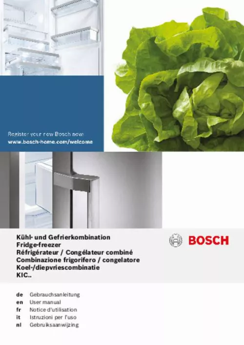 Mode d'emploi BOSCH KIC38P65