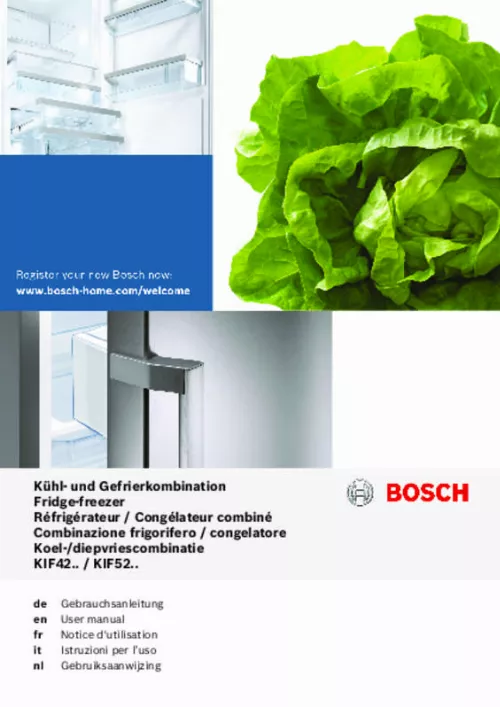 Mode d'emploi BOSCH KIF42AF30