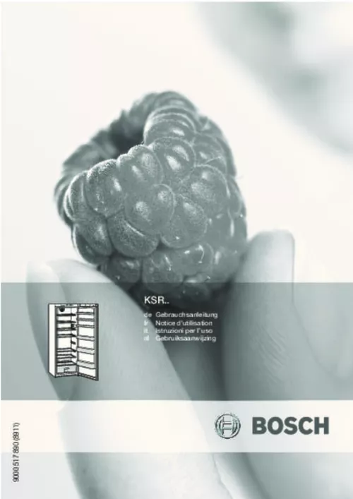 Mode d'emploi BOSCH KSR30N11