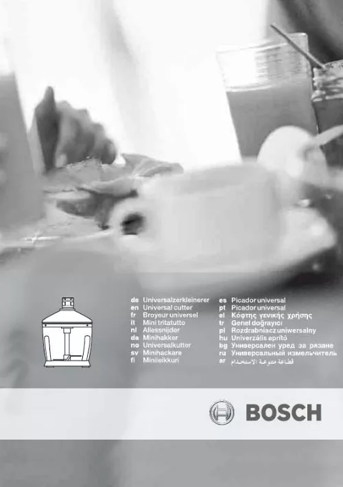 Mode d'emploi BOSCH MFQ 3520/02