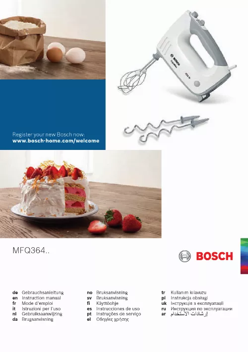 Mode d'emploi BOSCH MFQ36440