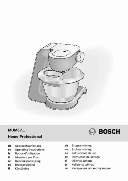 Mode d'emploi BOSCH MUM5