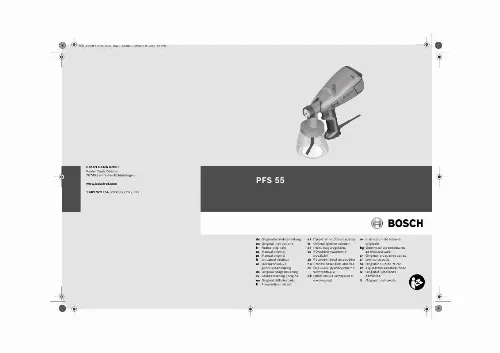 Mode d'emploi BOSCH PFS 55