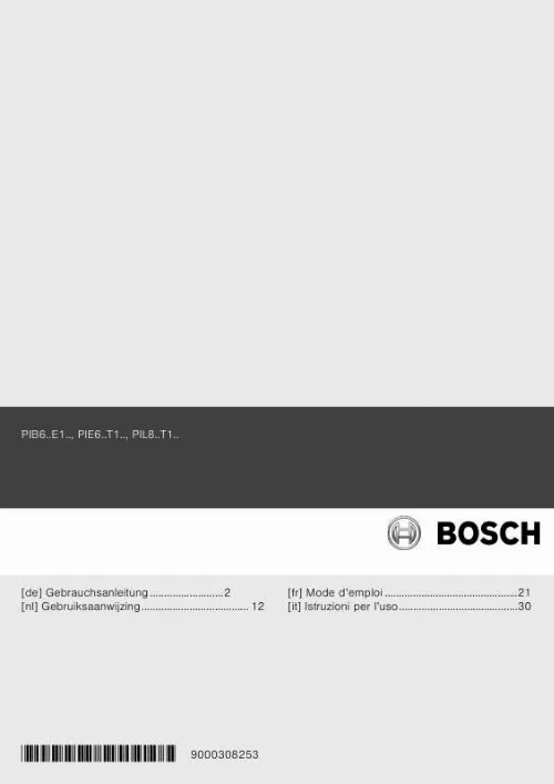 Mode d'emploi BOSCH PIB 672E14E/01