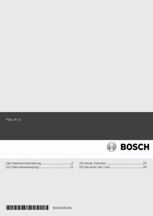 Mode d'emploi BOSCH PIE 645R14E/02