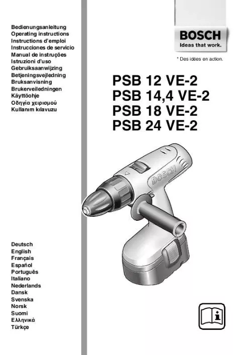 Mode d'emploi BOSCH PSB 14.4 VE-2