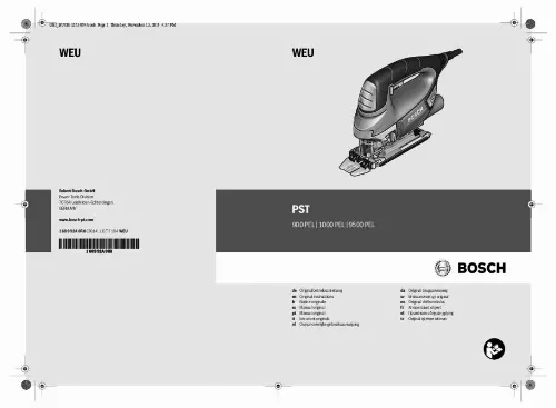 Mode d'emploi BOSCH PST9500PEL