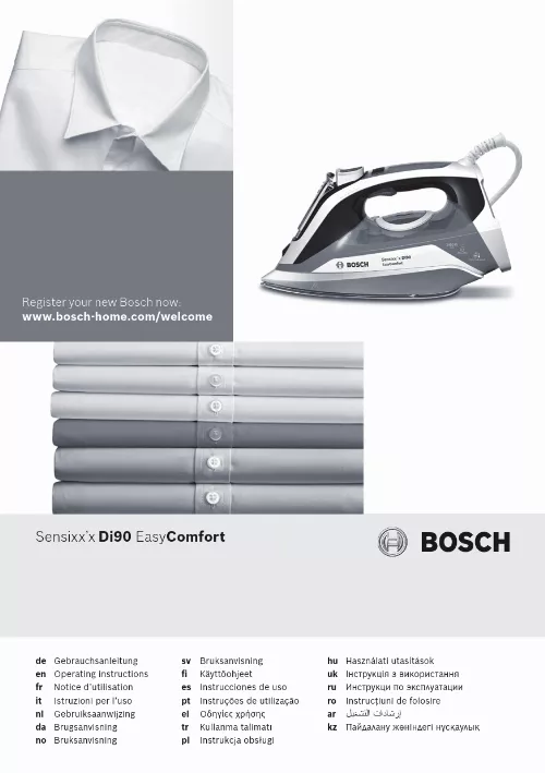 Mode d'emploi BOSCH SENSIXX DI90