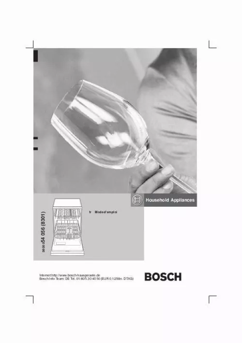 Mode d'emploi BOSCH SHV09A13