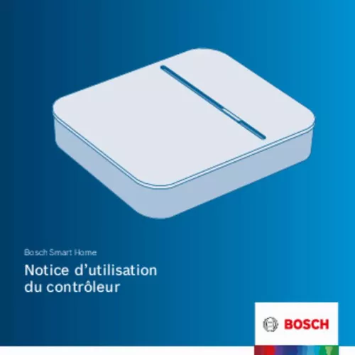 Mode d'emploi BOSCH SMART HOME