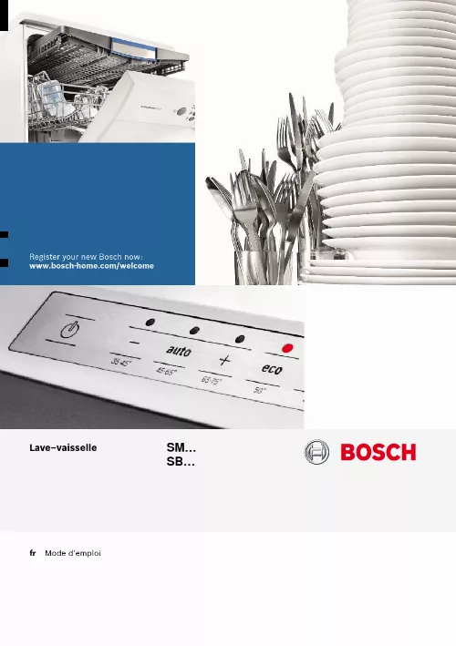 Mode d'emploi BOSCH SMS40D12EU