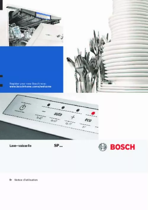 Mode d'emploi BOSCH SPI50E26EU