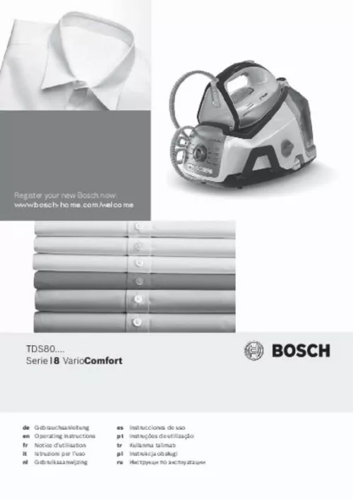 Mode d'emploi BOSCH TDS8060