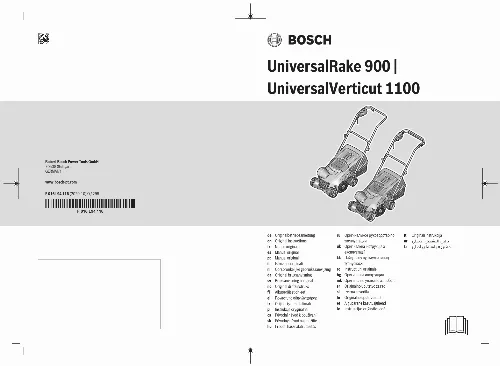 Mode d'emploi BOSCH UNIVERSALRAKE 900