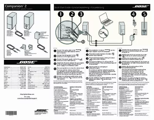 Mode d'emploi BOSE COMPANION 3 SERIE 2