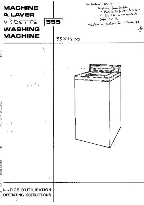 Mode d'emploi BRANDT 555TX