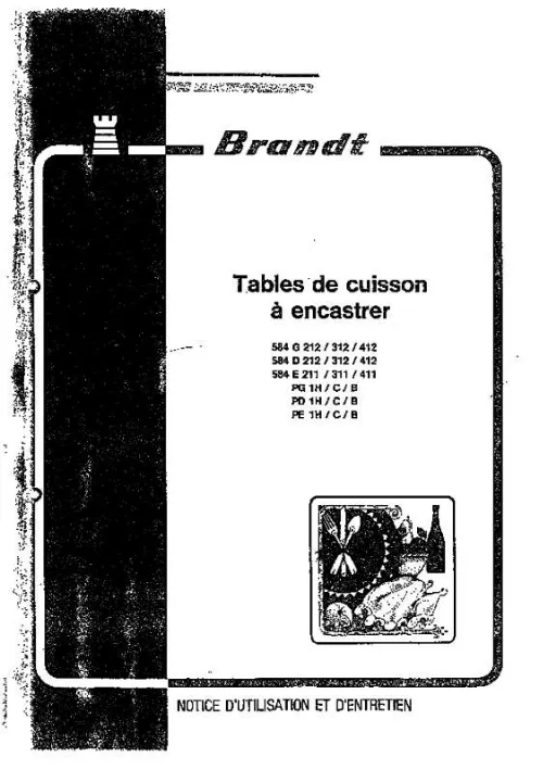 Mode d'emploi BRANDT 584G31