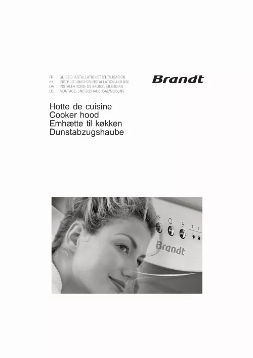 Mode d'emploi BRANDT AD1516X