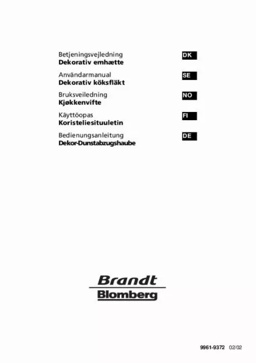 Mode d'emploi BRANDT AHLQ9X1N