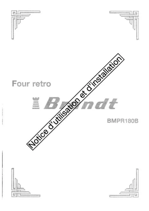 Mode d'emploi BRANDT BMPR180B