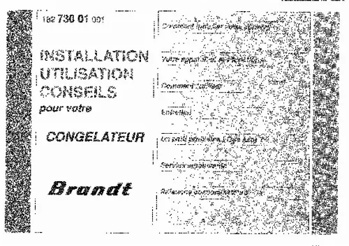 Mode d'emploi BRANDT CVN3006B