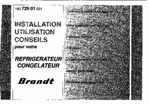 Mode d'emploi BRANDT DUN99B