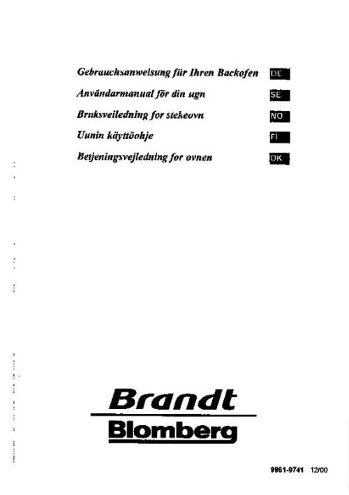 Mode d'emploi BRANDT FAP31W1N