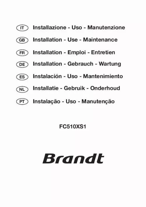 Mode d'emploi BRANDT FC510XS1