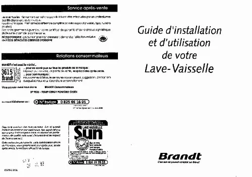 Mode d'emploi BRANDT LI505N