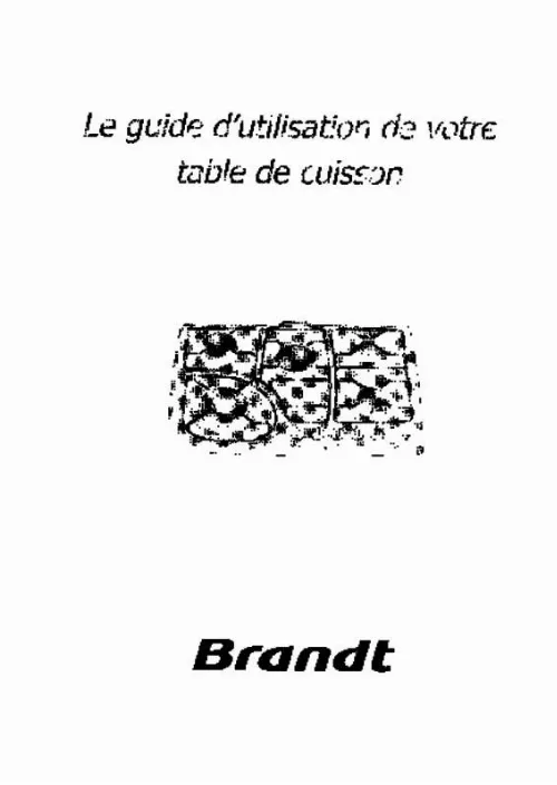 Mode d'emploi BRANDT TE270XF1