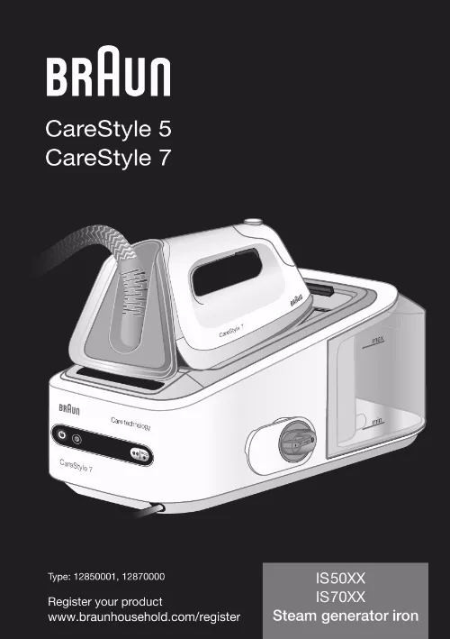 Mode d'emploi BRAUN CARESTYLE 5