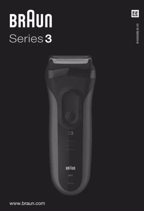 Mode d'emploi BRAUN SERIES 3 300TS