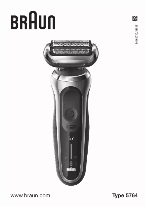 Mode d'emploi BRAUN SERIES 7 70-S1200S