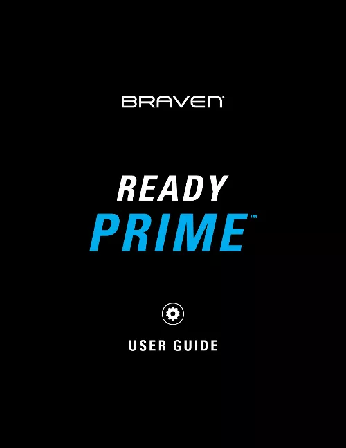 Mode d'emploi BRAVEN READY PRO