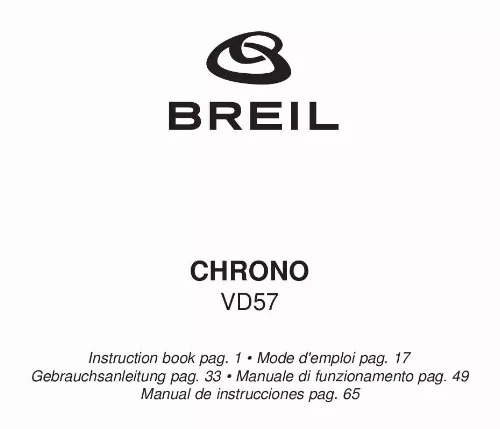 Mode d'emploi BREIL VD57