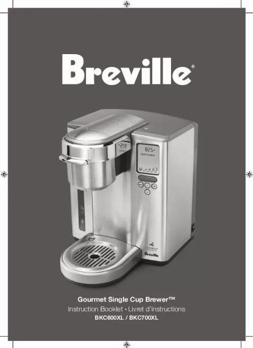 Mode d'emploi BREVILLE BKC600XL