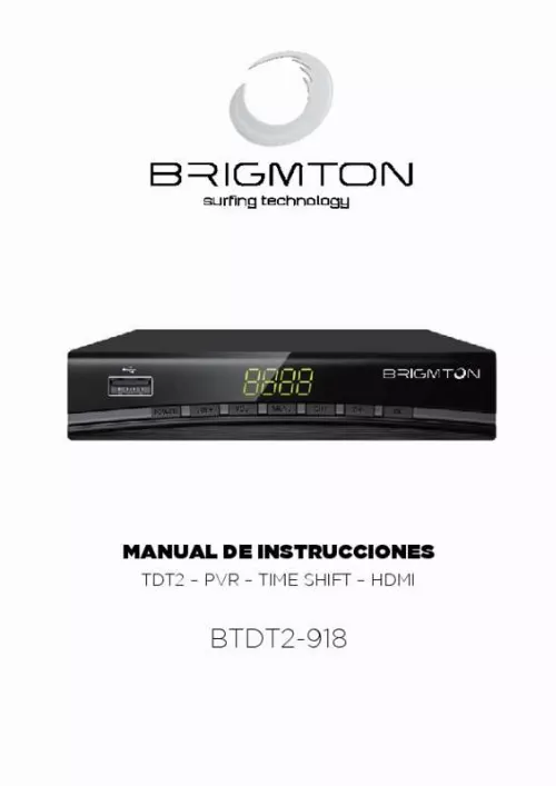 Mode d'emploi BRIGMTON BTDT2-918