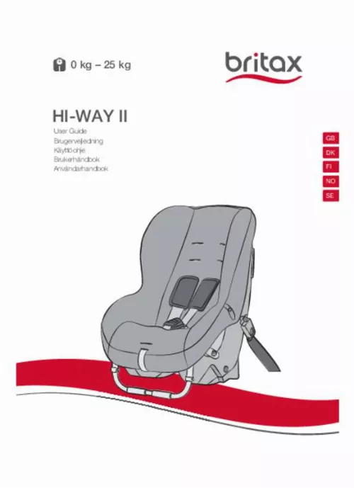 Mode d'emploi BRITAX HI WAY 2