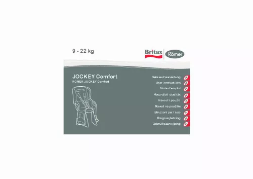 Mode d'emploi BRITAX JOCKEY COMFORT