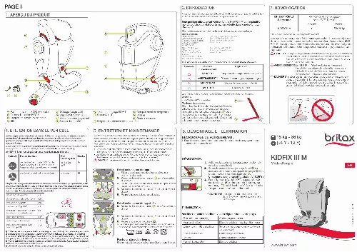 Mode d'emploi BRITAX KIDFIX III M